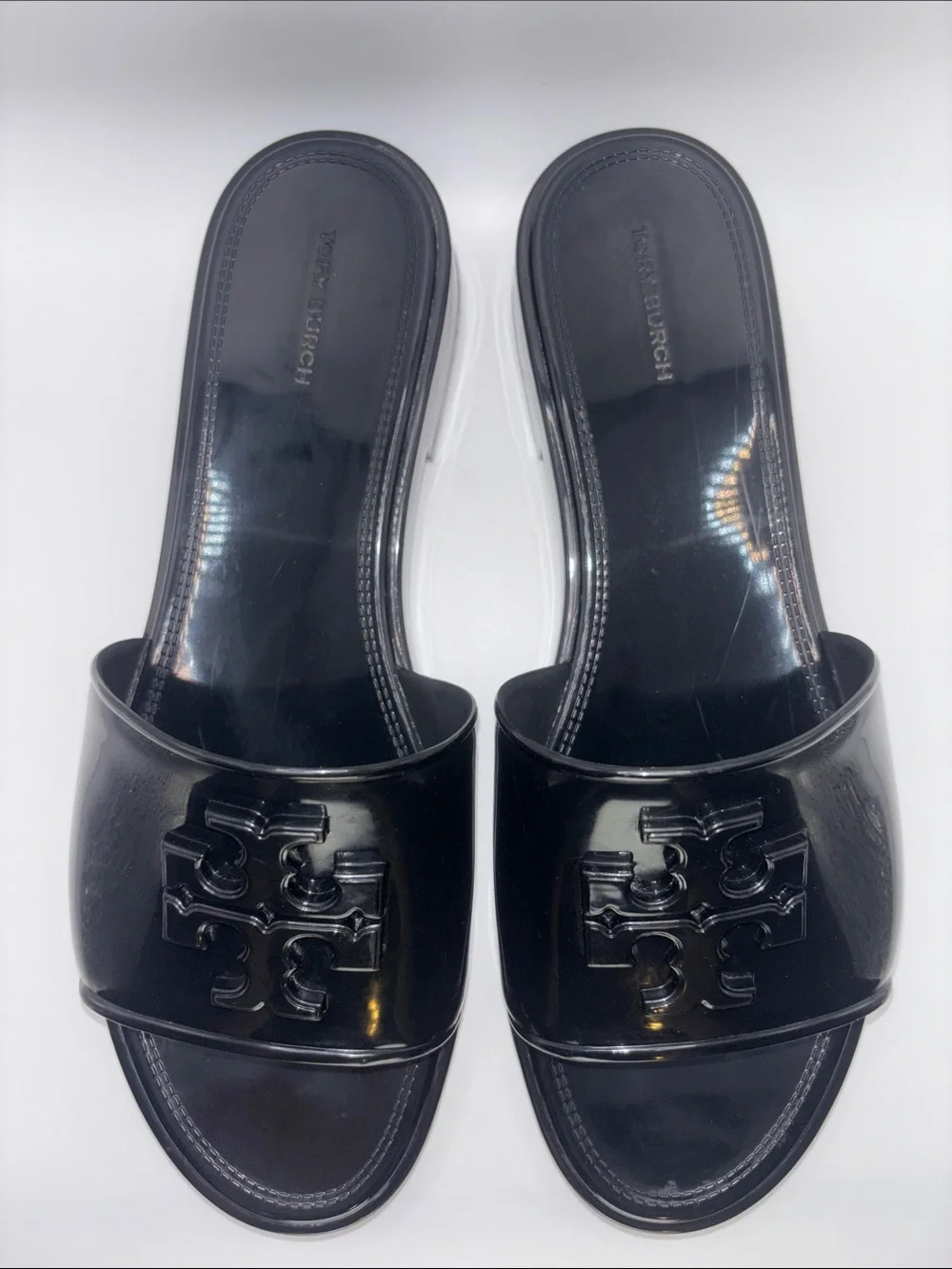 Tory Burch Jelly Black Slide Sandals